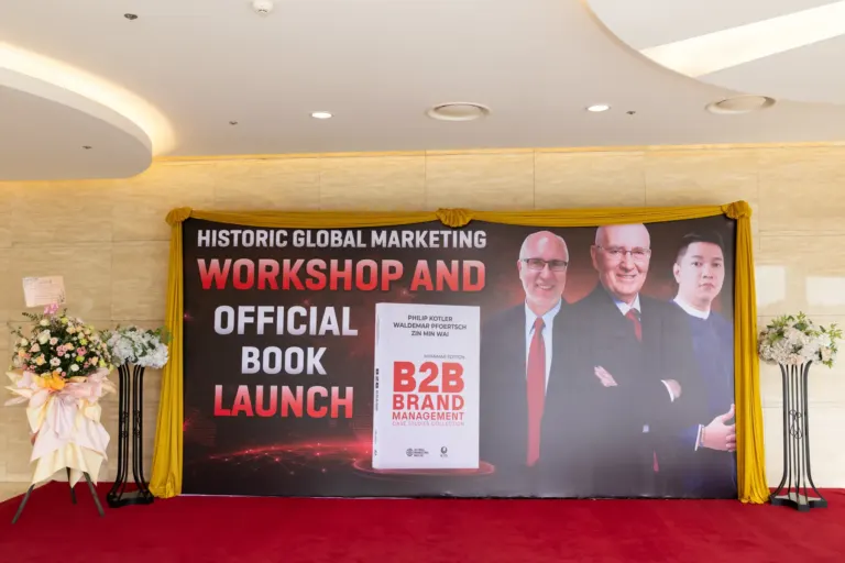 The Historic Global Marketing Workshop and Official Book Launch backdrop